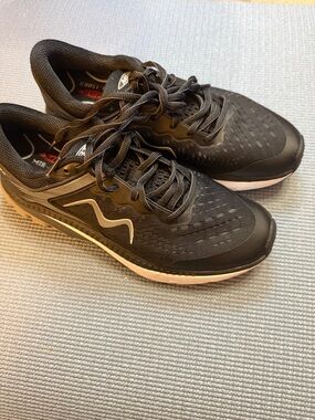MBT Black Athletic Running Sneakers with Silver Accent